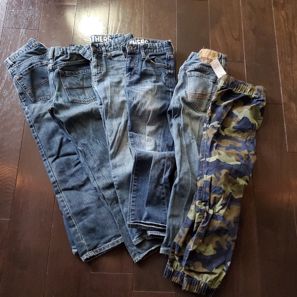 5 pairs of boys jeans 1 pair of boys pants